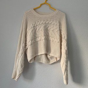 Garage Cream Knit Sweater